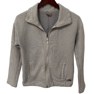 The North Face Women’s Small Cream Black Full Zip Lightweight Jacket GUC
